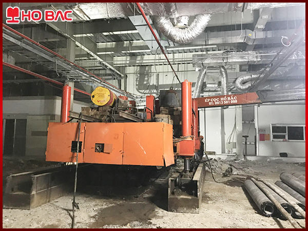 Ép cọc không gian hẹp, giới hạn chiều cao